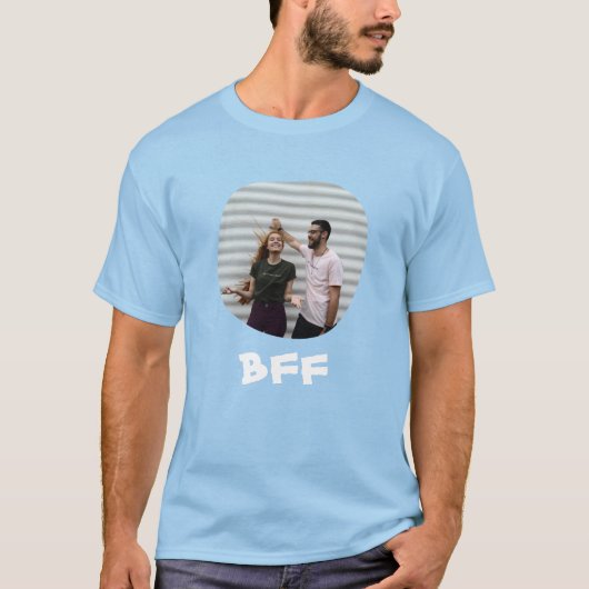 最高のFriends Forever BFFはあなたの正方形の写真をアップロード Tシャツ (正面)