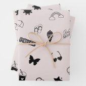 最高のFriends Forever BFFギフトラッピング紙 ラッピングペーパーシート (インサイチュ)