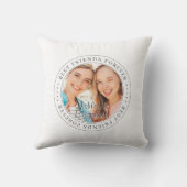 最高のFriends Forever BFFシンプル写真モダン クッション (裏面)