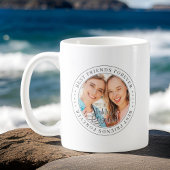 最高のFriends Forever BFFシンプル写真モダン コーヒーマグカップ