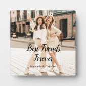 最高のFriends Forever BFFモダン写真パーソナライズされた フォトプラーク (正面)