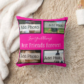 最高のFriends Forever, BFF, ガーリー, Photo Collage クッション (ブランケット)