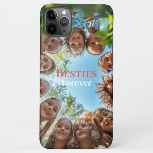 最高のFriends Forever Friends引用文ガールズ写真 iPhoneケース (裏面)