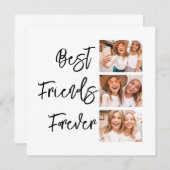 最高のFriends Forever Gift Photo Collageカード (正面/裏面)