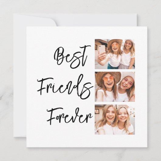 最高のFriends Forever Gift Photo Collageカード (正面)
