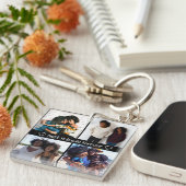 最高のFriends Forever Monogramフォトコラージュ キーホルダー (正面右)