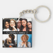 最高のFriends Forever Monogramフォトコラージュ キーホルダー (裏面)