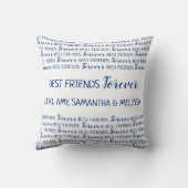 最高のFriends Forever Photo Collage クッション (裏面)