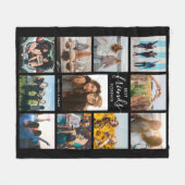 最高のFriends Forever Photo Collage フリースブランケット (正面(横))