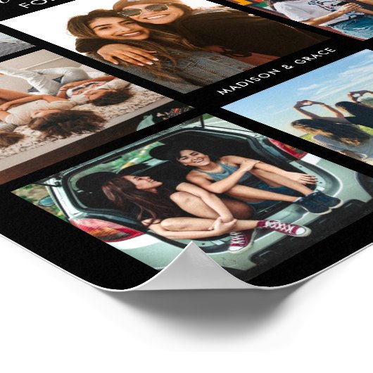 最高のFriends Forever Photo Collage ポスター (角)