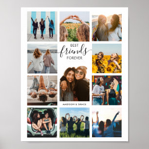 最高のFriends Forever Photo Collage ポスター