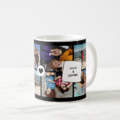最高のFriends Forever Photo Collage Black コーヒーマグカップ (正面右)