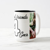 最高のFriends Forever Photo Collage Mag ツートーンマグカップ (正面右)