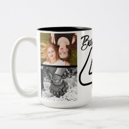 最高のFriends Forever Photo Collage Mag ツートーンマグカップ