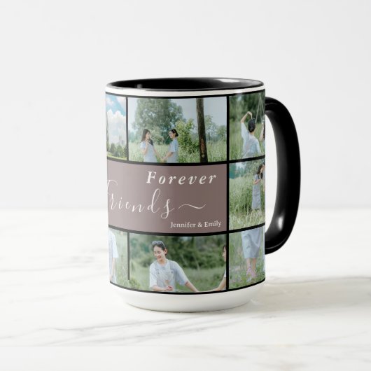 最高のFriends Forever Photo Collage Mag マグカップ (正面右)