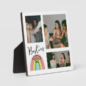 最高のFriends Forever Rainbowフォトコラージュ フォトプラーク (正面)