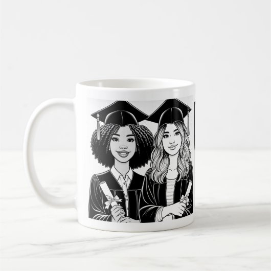 最高のFriends Graduation Mag 2024 コーヒーマグカップ (左)