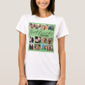 最高のFriends Greenモダン Photo Collage Tシャツ (正面)