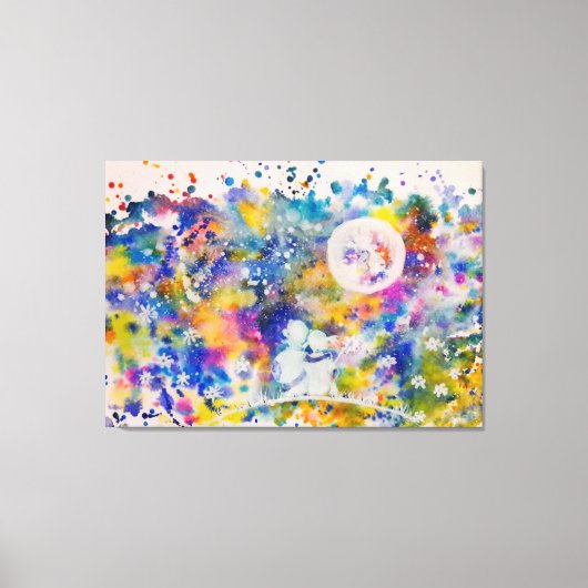 最高のFriends Moon Dream Canvas Print絵を描's Art キャンバスプリント (正面)