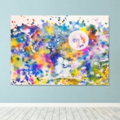 最高のFriends Moon Dream Canvas Print絵を描's Art キャンバスプリント (インサイチュ (ウッドフロア))