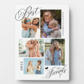 最高のFriends Photo CollageタイポグラフィKeepsake フォトプラーク (正面)