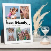最高のFriends Photo Collageレトロ フォトプラーク (側面)