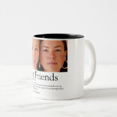 最高のFriends Photo Definitionの文字モダン形式 ツートーンマグカップ (正面右)
