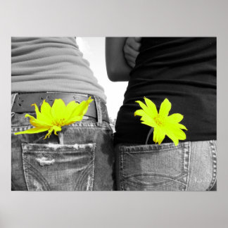 最高のFriends Poster Black & White ポスター