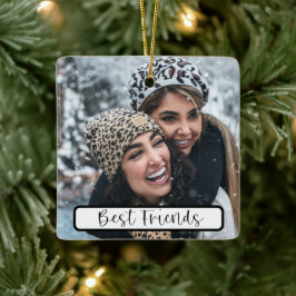 最高のFriends Script Christmas Photoyear セラミックオーナメント