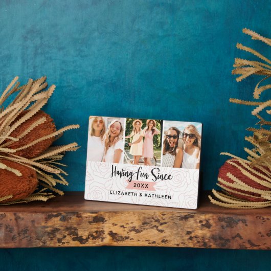 最高のFriends Script Photo Collage フォトプラーク (側面)