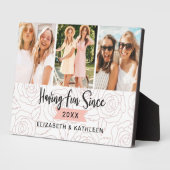 最高のFriends Script Photo Collage フォトプラーク (側面)