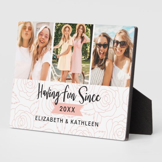 最高のFriends Script Photo Collage フォトプラーク (側面)