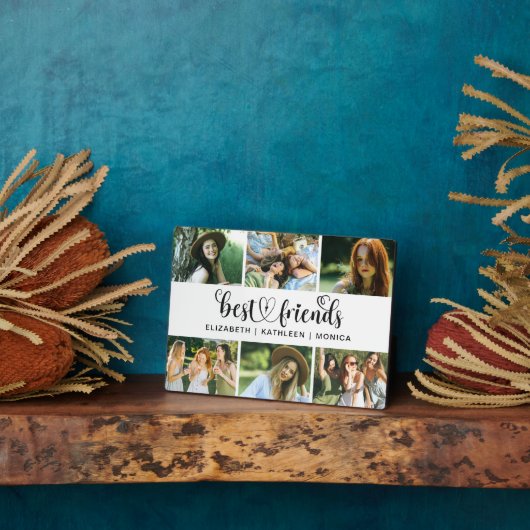 最高のFriends Script Photo Collage フォトプラーク (側面)