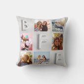 最高のFriends silver photo collage bff besties クッション (正面)