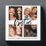 最高のFriends Square 4 Photos collage besties フォトプラーク<br><div class="desc">お素晴らし前の祝婚約者に！4枚の写真お気に入りのと名前のパーソナライズされた付いた写真プラーク。</div>