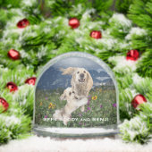 最高のFriends Two Dogs in Field of Flowers BFF (クリスマス)