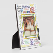 最高のFriends WordArtフレーム フォトプラーク (側面)