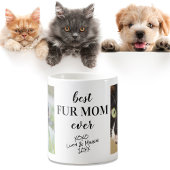 最高のFur Mom Ever写真パーソナライズされた コーヒーマグカップ
