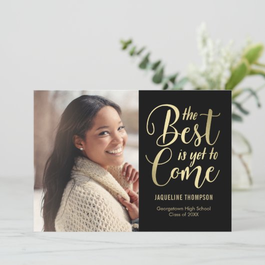 最高のFuture Editable Color Gradation Photo 招待状 (スタンド正面)