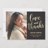 最高のFUTURE EDITABLE COLOR GRADUATION Thank You 招待状 (正面)