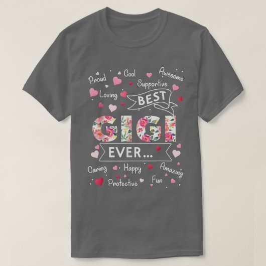 最高のGigi Ever First おもしろい Time Gramona Mothers Da Tシャツ (デザイン正面)