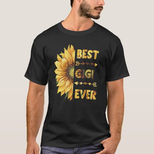 最高のGigi Ever Mother's Day Sunflower Women Tシャツ (正面)
