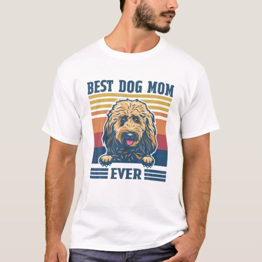 最高のGoldendoodle Mom Everおもしろい犬Mom母 Tシャツ (正面)