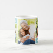 最高のGramona Aqua Blue Mothers Dayフォトコラージュ コーヒーマグカップ (中央)