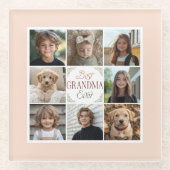 最高のGramona Ever 8 Photo Collage ガラスコースター (正面)