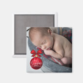 最高のGramona Ever Red Holiday Photo マグネット (正面/裏面)