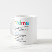 最高のGramona Ever Search Engineの結果メッセージ コーヒーマグカップ (正面左)