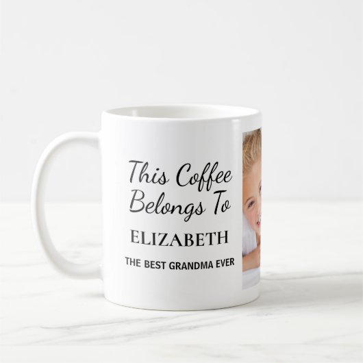 最高のGranda Everパーソナライズされた Photo コーヒーマグカップ (左)