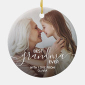 最高のGranda Everパーソナライズされた Photo セラミックオーナメント (裏面)