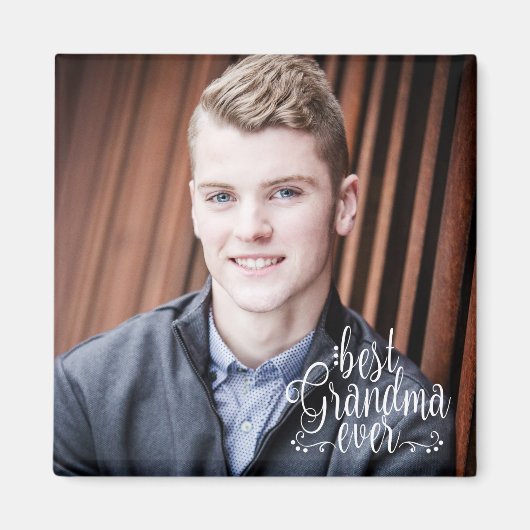 最高のGranda Everフォトタイポグラフィ マグネット (正面)